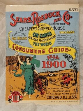1970 Vintage Miniature Reproduction of the Sears, Roebuck and Co. Fall Catalog